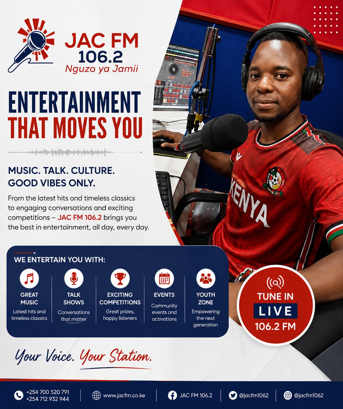 JAC FM 106.2 — Entertainment that moves you